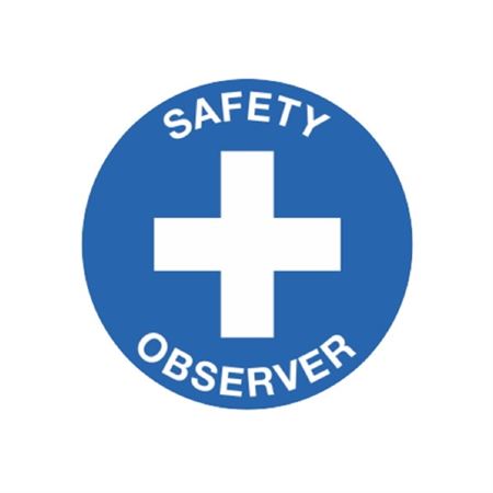 Safety Observer Hard Hat Decal